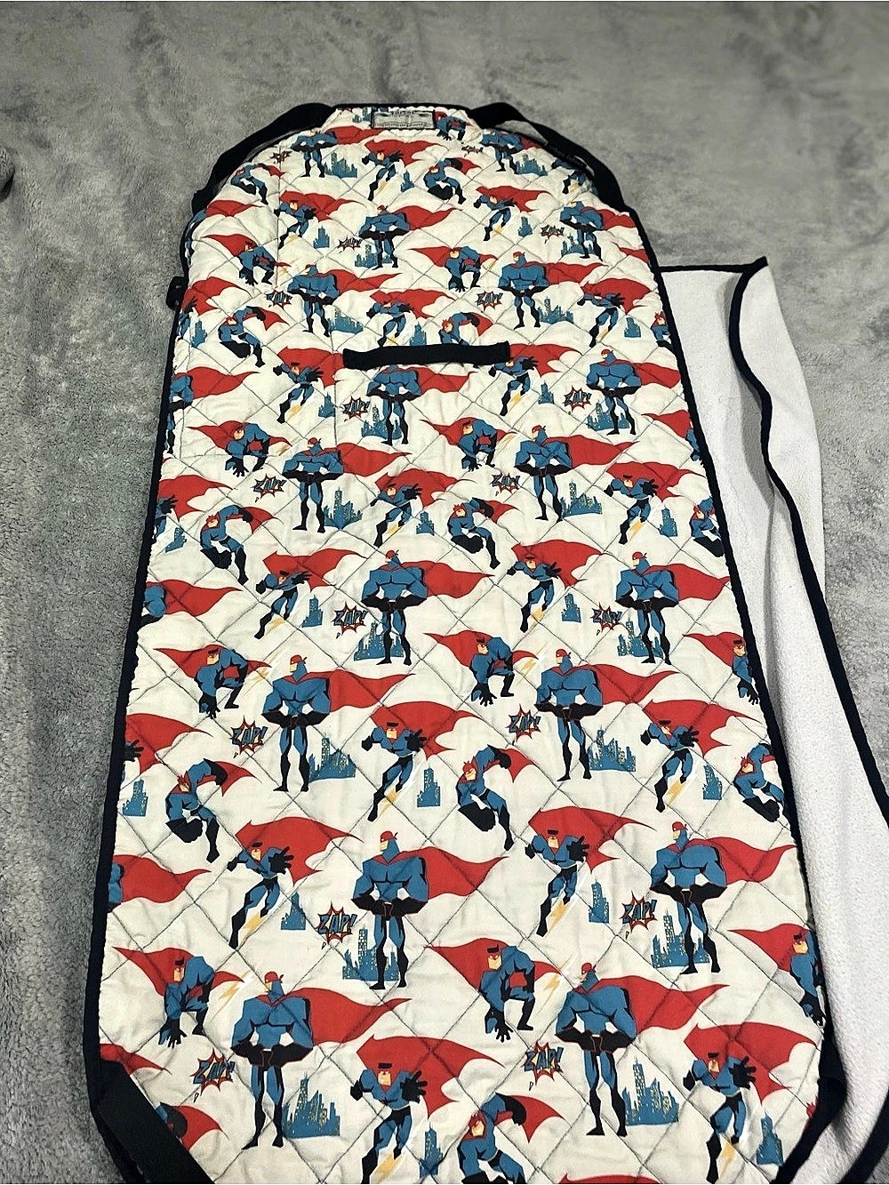 Pottery Barn Kids DC Comics Justice League Sleeping Bag Blue & White